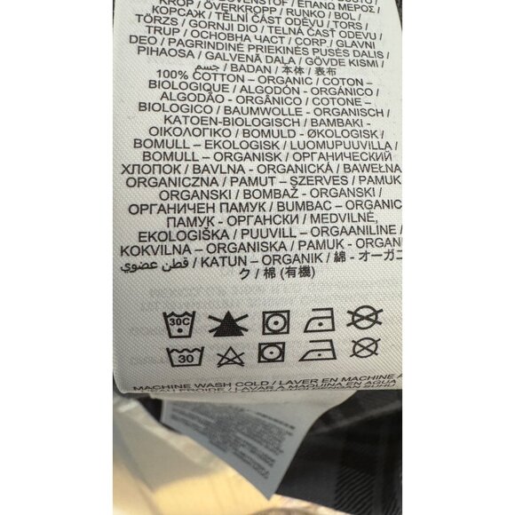 NWT Hurley Small Gray & Black Plaid Button-Up Long Sleeve Shirt - Picture 4 of 15